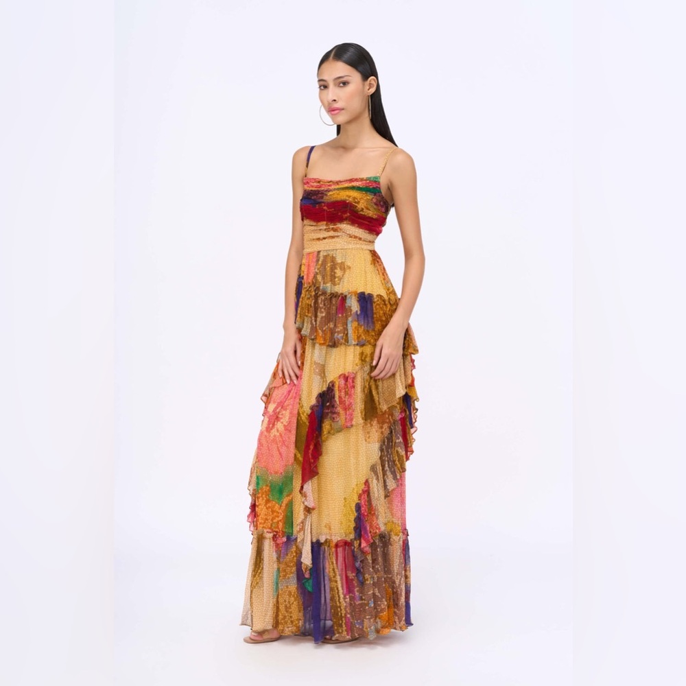 SIDDHARTHA BANSAL Paradise Chiffon Maxi Dress - Picture 9 of 12